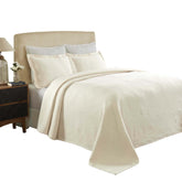 Cascade Cotton Jacquard Matelassé 3-Piece Bedspread Set